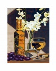 CHUNXIA oprawione obraz DIY według numerów wina owoce akrylowe malarstwo nowoczesne obraz ozdobny do salonu 40x50 cm RA3381
