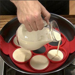 Nieprzylegająca naleśnikarka jajo silikonowe pierścień Maker kuchnia idealne naleśniki łatwe odwróć śniadanie omlet narzędzia fo