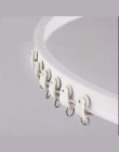Karnisz biały nowoczesny styl widoczne śledzić Nano tłumik zasłony akcesoria plastikowe zginalny kurtyny utwór