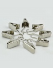 10 sztuk Heavy Duty czarny kurtyny metalowe klipsy hak srebrny klipy ze stali nierdzewnej CP054 #45