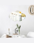 Lustro naklejki Home Decoration dla domowe naklejki Nordic drewna akrylowe lustro Cartoon ścienne aparat fotograficzny rekwizyty