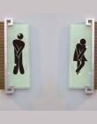 Wymienny mężczyzna kobieta wc naklejki DIY naklejki ścienne dekoracji lustro naklejki łazienka ubikacja dostaw