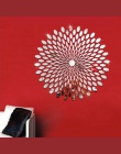 Twórczej sztuki geometryczne wzór płatek DecorTV ściana tła sypialnia korytarz dekoracje ścienne samoprzylepne lusterko akrylowe