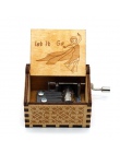 Anonimowość drewniane korby ręczne piękna i bestia Music Box Davy Jones medalion motyw drewniane pudełko muzyka