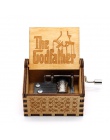 Anonimowość drewniane korby ręczne piękna i bestia Music Box Davy Jones medalion motyw drewniane pudełko muzyka