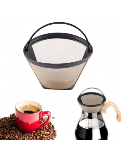Akcesoria do ekspresów do kawy ze stali nierdzewnej łatwy w czyszczeniu się do prania, wielokrotnego użytku, w kształcie stożka 