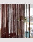 300x260 cm jednolity kolor zasłony pasek białe puste szary klasyczna linia kurtyna okno Valance pokoju dzielnik dekoracja do drz