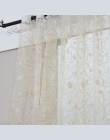 Topfinel gniazdo ptaka Sheer zasłony kropki haftowane zasłonki kuchenne salon sypialnia Tulle dla systemu Windows leczenie Panel