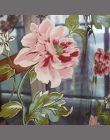 NAPEARL nowa klasyczna klasyczny kwiat zasłony okna pokaz dostosować produkty gotowe fioletowy zasłona tiulowa