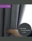 YCENTRE eko len 70%-85% cieniowania wykonane na zamówienie izolacyjne nowoczesny styl jednolity kolor Blackout zasłony do salonu
