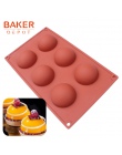 BAKER DEPOT silikonowe forma do czekolady do pieczenia demo ciasto ciasto do pieczenia okrągłe cukierki galaretki pudding mydło 