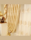 Europejski złoty królewski luksus zasłony do sypialni zasłony do salonu eleganckie zasłony europejskie zasłony