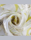 Top Finel tropikalny kwiatowy Print Semi Sheer zasłony do salonu sypialnia kuchnia drukowane kwiat zasłony okna tiul