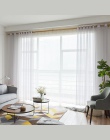 Dyrektyw ”naturowych” Soild Tulle Sheer okna zasłony do salonu sypialni nowoczesne Tulle Organza materiał na zasłony rolety zasł