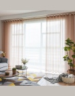 Dyrektyw ”naturowych” Soild Tulle Sheer okna zasłony do salonu sypialni nowoczesne Tulle Organza materiał na zasłony rolety zasł
