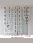Nowoczesny styl europejski haftowanego tiulu zasłony do sypialni salonu Home panel dekoracyjny Sheer White miękkie leczenia okna