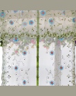 Organza haft wzór kwiaty balon zasłony tiulu rolety, zasłony do kuchni sypialnia salon okno dekoracyjne