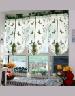 1 sztuk duszpasterska Tulle okno Roman kurtyna haftowane Sheer dla kuchnia pokój dzienny zasłony okienne do sypialni badania prz