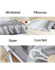 HOT! 100% czysta satyna jedwabny zestaw pościeli tekstylia domowe łóżko typu king size zestaw łóżko ubrania kołdra pokrycie płas