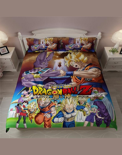 Drop Shipping 3D Dragon Ball Z pościel zestaw drukuj kołdra pokrywa zestaw Z poszewki na poduszkę łóżko – zestaw tekstylia domow