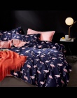 Pościel z egipskiej bawełny miękkie kołdra wyposażony/łóżko zestaw arkuszy wielu kolor Flamingo Paisley pościel zestaw Twin król