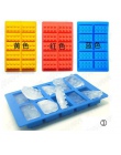 YONGHAO ciasto narzędzia otworów Lego Mini rysunek robota taca na kostki lodu formy tort czekoladowy Jelly Jello formy silikonow