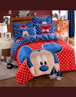 Disney Mickey Mouse Minnie pościel dla dzieci zestaw królowa pełna pojedyncze rozmiar kołdra pokrywa Flatsheet poszewki na podus