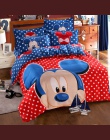 Disney Mickey Mouse Minnie pościel dla dzieci zestaw królowa pełna pojedyncze rozmiar kołdra pokrywa Flatsheet poszewki na podus