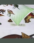 BeddingOutlet rodzinie dinozaurów zestaw pościeli dla dzieci Cartoon obejmuje łóżka pojedyncze chłopcy kołdra pokrywa zestaw jur