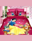 Śliczne Disney księżniczka Sophia pościel ustawić pojedyncze podwójne rozmiary dla dziewczyn łóżko śnieżka 3d kołdra z nadrukiem