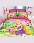 Śliczne Disney księżniczka Sophia pościel ustawić pojedyncze podwójne rozmiary dla dziewczyn łóżko śnieżka 3d kołdra z nadrukiem
