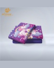 Jednorożec pościel zestaw fioletowy projektant kołdra pokrywa Cartoon Rainbow Animal łóżko z nadrukiem linia dla dziewczyna księ