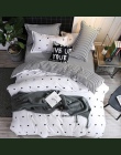 Druk reaktywny domu łóżko – zestaw poszewka na poduszkę poszewka na kołdrę zestaw płaski arkusz pościel 3 lub 4 sztuk królowa kr