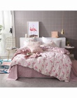 ParkShin pościel zestaw bielizna kołdry poszwy na kołdry podwójne dorosłych łóżko zestaw arkuszy różowy Euro narzuta królowa kró