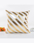 YOYIHOME 2019 złota brązujący poszewki na poduszki luksusowe geometryczne ananas bawełniana poszewka na poduszkę biała sypialnia