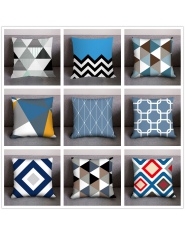 Dekoracyjne bawełniane poszewki na poduszkę elegancka ozdobna geometryczna wzory kwadratowe