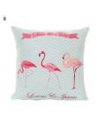 INS lato Flamingo rzut poszewka na poduszkę Home sypialnia miękkie plac poszewka na poduszkę 18 Cal/45x45 cm spadek wysyłka
