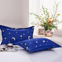 1 sztuka księżyc gwiazdy poszewka na poduszkę pokrywa niebieski kolor poszewka na poduszkę sypialnia skorzystaj z 100% poliester