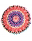 Nowy różnego rodzaju Indian Mandala poduszki podłogowe okrągłe poduszki poduszki poduszki pokrywy skrzynka # XT