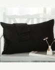 SunnyRain 2-sztuk bawełna poszewki na poduszki jednolity kolor prostokąt poszewka na poduszkę poszewka na łóżko 48x74 cm