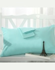 SunnyRain 2-sztuk bawełna poszewki na poduszki jednolity kolor prostokąt poszewka na poduszkę poszewka na łóżko 48x74 cm
