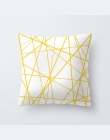 Poszewka na poduszkę żółty kwadratowa poszewka na poduszkę 45x45 cm poliester Peachskin łóżko poszewki na poduszki dekoracyjne d