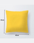 Przypadku rzut bawełna pokrywa pościel poszewka żółty pas domu poduszka żółty 45*45 cm