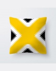 Przypadku rzut bawełna pokrywa pościel poszewka żółty pas domu poduszka żółty 45*45 cm