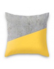 45x45 cm żółty paski poszewki na poduszkę geometryczne rzuć poduszka poduszka drukowanie etui poszewka na poduszkę sypialnia biu