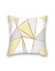 45x45 cm żółty paski poszewki na poduszkę geometryczne rzuć poduszka poduszka drukowanie etui poszewka na poduszkę sypialnia biu