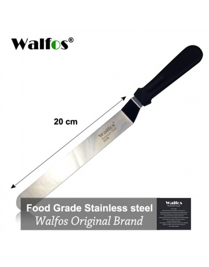 WALFOS ze stali nierdzewnej masła nóż do rozprowadzania kremu na cieście szpachelka do ciasta Smoother lukier oblodzenie rozrzut