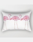 Podwójne boki tropical flamingo poszewka na poduszkę zwierząt poszewki na poduszki ładny wzór prostokąt poszewki na poduszki dom