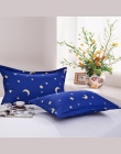 1 sztuka biały kolor niebieskie gwiazdy poszewka na poduszkę do użytku w sypialni 48 cm * 74 cm poszewka na poduszkę pokrywa dla