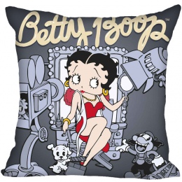 Anime Betty Boop prostokąt wielkości poszewki na poduszkę 35x35 cm 40x40 cm (z jednej strony) nadruk na zamek błyskawiczny polie